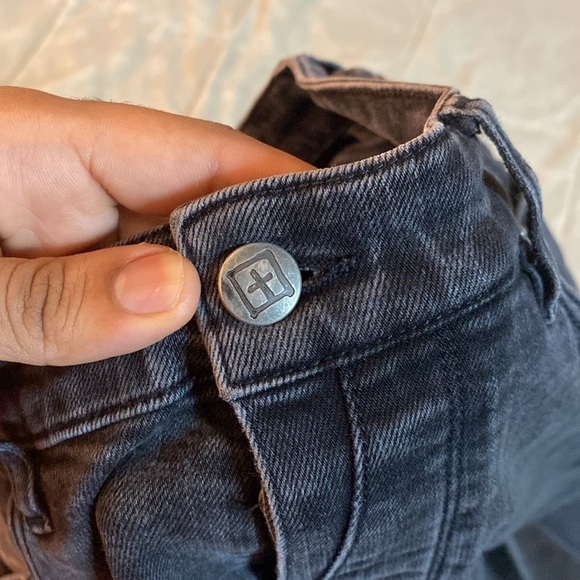 Ksubi Wolf Gang Slim Straight Black Red Denim Jeans - Picture 4 of 7